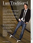 Tony Hawk in Traditional Home magazine